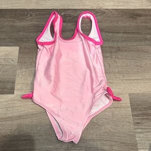 Pink One-Piece Swimsuit with Bow Accents wonder nation sz 5T